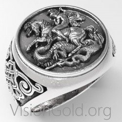 Nuevo actualizado Anillo de San Jorge para hombre - Hombres